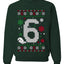 Christmas 6 Meme, Unisex Ugly Christmas Sweater, Crewneck Sweatshirts