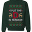 I Put The D In Reindeer, Unisex Ugly Christmas Sweater, Crewneck Sweatshirts