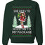 Hold My Package, Funny Unisex Ugly Christmas Crewneck Sweatshirts