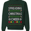 Spreading Christmas Cheer, Unisex Ugly Christmas Sweater Crewneck Sweatshirts