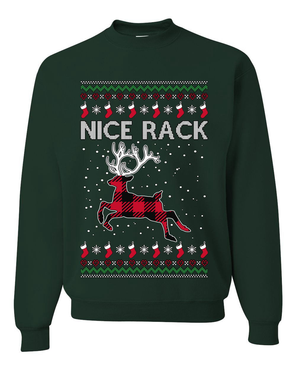 Nice Rack Well Hung, Unisex Ugly Christmas Sweater, Crewneck Sweatshirts
