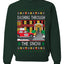 Dashing Through The Snow Classic 90s Holiday Movie, Unisex Ugly Christmas Sweater Crewneck Sweatshirts