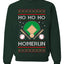 Ho Ho Ho Homerun, Baseball Fan Christmas Design, Unisex Ugly Christmas Sweater Crewneck Sweatshirts