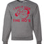 Red Santa I Do it for the Hos Merry Christmas Unisex Crewneck Graphic Sweatshirt