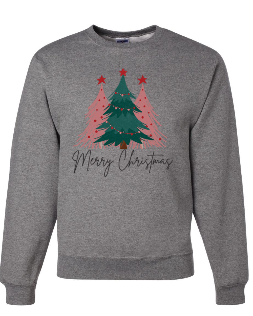 Merry Christmas Tree, Cute Holiday Design, Unisex Christmas Sweater, Crewneck Sweatshirts