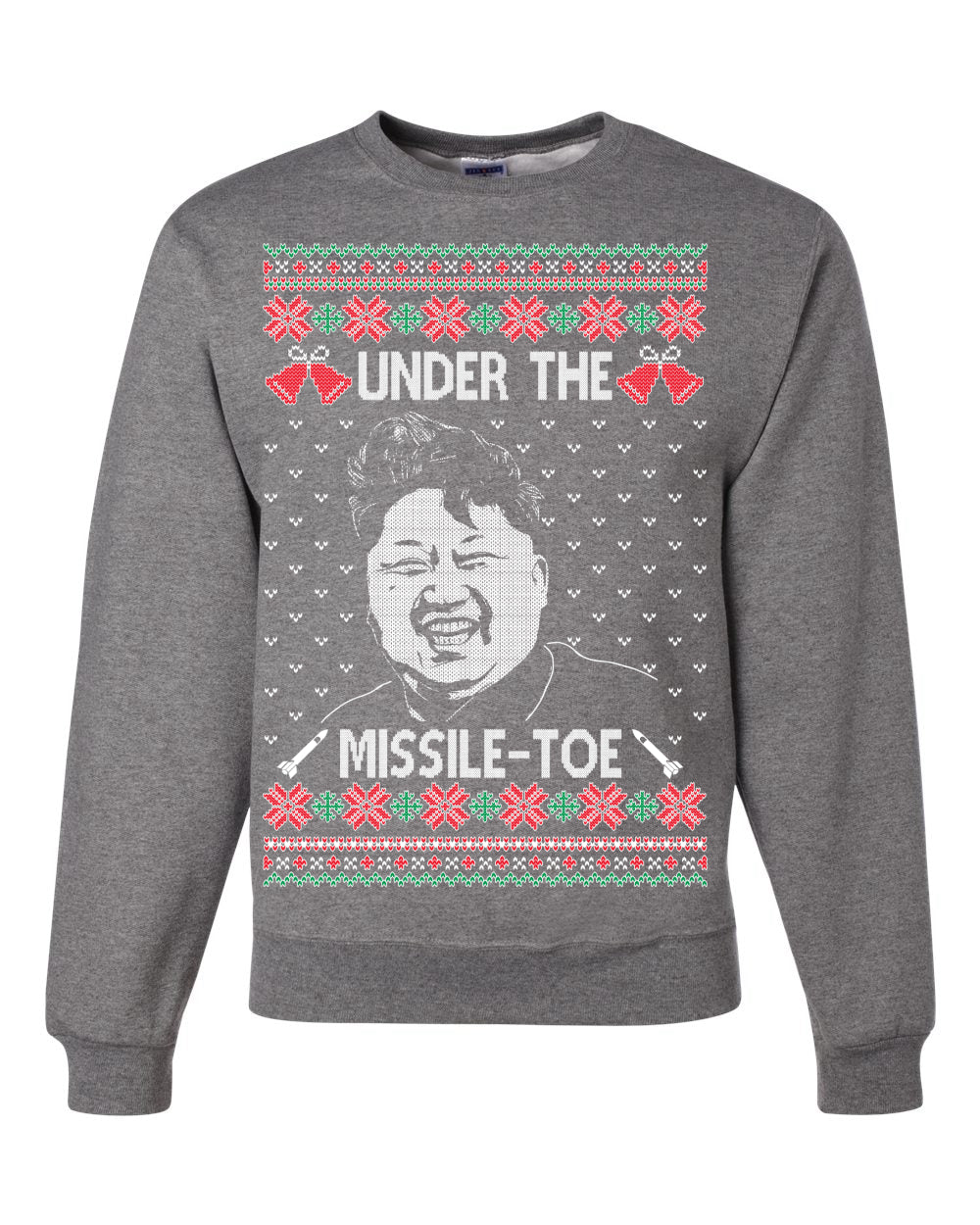 Under The Missle Toe Ugly Christmas Sweater Unisex Crewneck Sweatshirt
