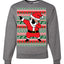Dabbing Gold Belt Santa Ugly Christmas Sweater Unisex Crewneck Sweatshirt