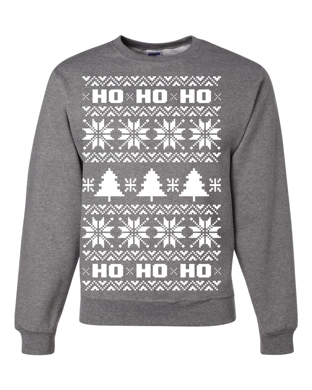 Christmas Ho Ho Ho Ugly Christmas Sweater Unisex Crewneck Sweatshirt