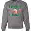 Gangsta Wrapper Merry Christmas Unisex Crewneck Graphic Sweatshirt