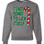 Candy Cane Not Going to Lick Itself Merry Christmas Unisex Crewneck Graphic Sweatshirt