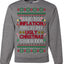 Due to Inflation This is My Ugly Christmas Sweater | Funny Crewneck Sweatshirt