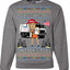 Donald Trump Merry Christmas Shitter's Full Cousin Eddie Ugly Christmas Sweater Crewneck Sweatshirt