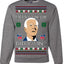 Merry Uh Did I Win? Funny Confused Joe Biden Election 2024 Ugly Christmas Sweater Crewneck Sweatshirt