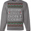 Drunk Cigs Don't Count Funny Cigarette Smoker Cig Ugly Christmas Sweater Crewneck Sweatshirt