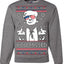 You Missed Funny 45 47 President Trump Shot USA Glasses Ugly Christmas Sweater Crewneck Sweatshirt