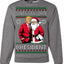 Santa's Favorite President Red Suit Trump Ugly Christmas Sweater Crewneck Sweatshirt