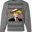 Feliz Navidad Mi Amigos Funny President Ugly Christmas Sweater Crewneck Sweatshirt