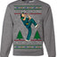 Rockin Around the Christmas Tree Raygun Viral Breakdancer Ugly Christmas Sweater Crewneck Sweatshirt