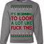 It's Beginning to Look a Lot Like Fuck This Funny Ugly Christmas Sweater Crewneck Sweatshirt