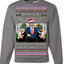 Doge Elf Around and Find Out Trump Elon Vivek MAGA Ugly Christmas Sweater Crewneck Sweatshirt
