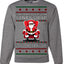 What Happens on Santa's Lap Stays on Santa's Lap, Funny Dirty X Rated Naughty Ugly Christmas Sweater Crewneck Sweatshirt