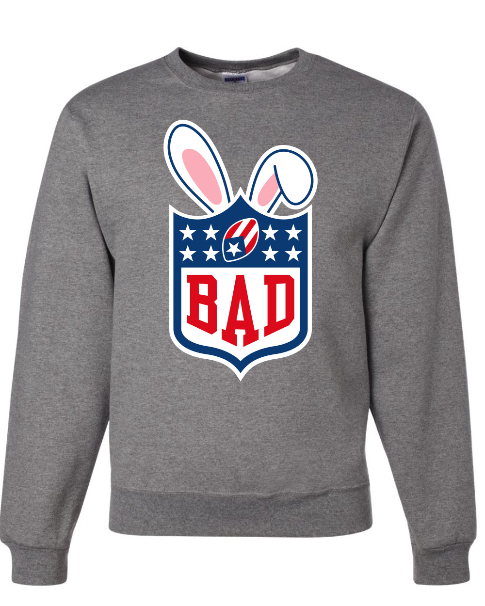 Bunny Bowl Football BAD Parody Sweater, Unisex Crewneck Sweatshirts