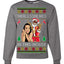 Santa the Plug Hos In This House Ugly Christmas Sweater Unisex Crewneck Sweatshirt