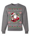 Always Shooting For The Naughty List Ugly Christmas Sweater Unisex Crewneck Sweatshirt