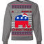 I'm Dreaming Of A Right Christmas Republican GOP  Ugly Christmas Sweater Unisex Crewneck Sweatshirt