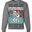 Santa Game Show I'd Like To Solve the Puzzle Wheel Ugly Christmas Sweater Unisex Crewneck Sweatshirt