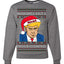 Naughty List's Most Wanted Trump Mugshot Ugly Christmas Sweater Unisex Crewneck Sweatshirt