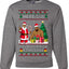 Here's A Big Package For You Black Santa Christmas Sweater, Unisex Ugly Christmas Crewneck Sweatshirts
