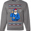 Santa Stands On Christmas, Unisex Ugly Christmas Sweater, Crewneck Sweatshirts