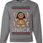 Lookin Like A Snack, Unisex Ugly Christmas Sweater Crewneck Sweatshirts