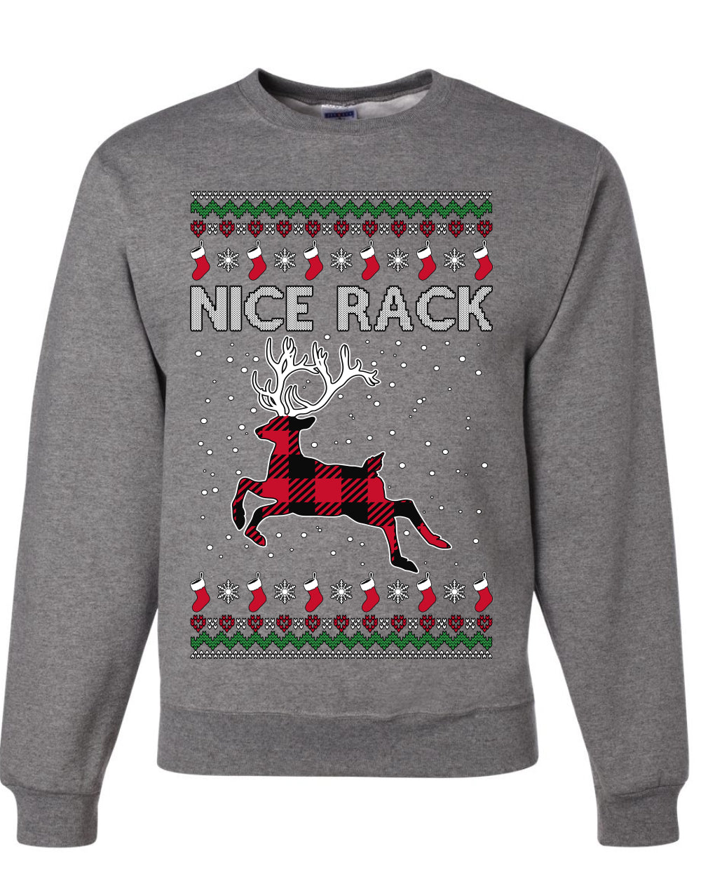 Nice Rack Well Hung, Unisex Ugly Christmas Sweater, Crewneck Sweatshirts