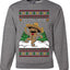 Feliz Navidad Dancing Gingerbread Man, Unisex Ugly Christmas Sweater, Crewneck Sweatshirts