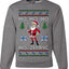 Skinny Santa Ho Ho Ho Ho-Zempic Weight Loss Shot, Unisex Ugly Christmas Sweater, Crewneck Sweatshirts