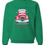 Merry Merry Christmas Red Car with Xmas Garland Merry Christmas Unisex Crewneck Graphic Sweatshirt