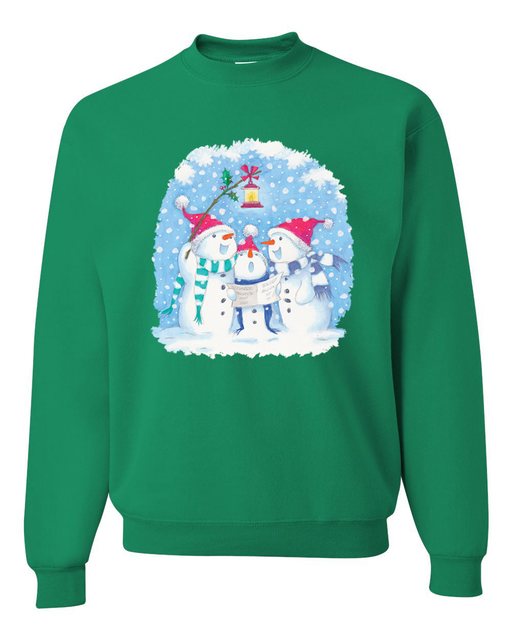 Singing Snowmen Merry Christmas Unisex Crewneck Graphic Sweatshirt