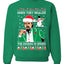 Leo Christmas Funny Meme The Eggnog  Ugly Christmas Sweater Unisex Crewneck Sweatshirt
