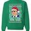 Santas Coming That's What She Said Michael Scott Merry Ugly Christmas Sweater Unisex Crewneck Graphic Sweatshirt