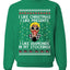 I Like Christmas, I like Presents Cardi Ugly Christmas Sweater Unisex Crewneck Sweatshirt