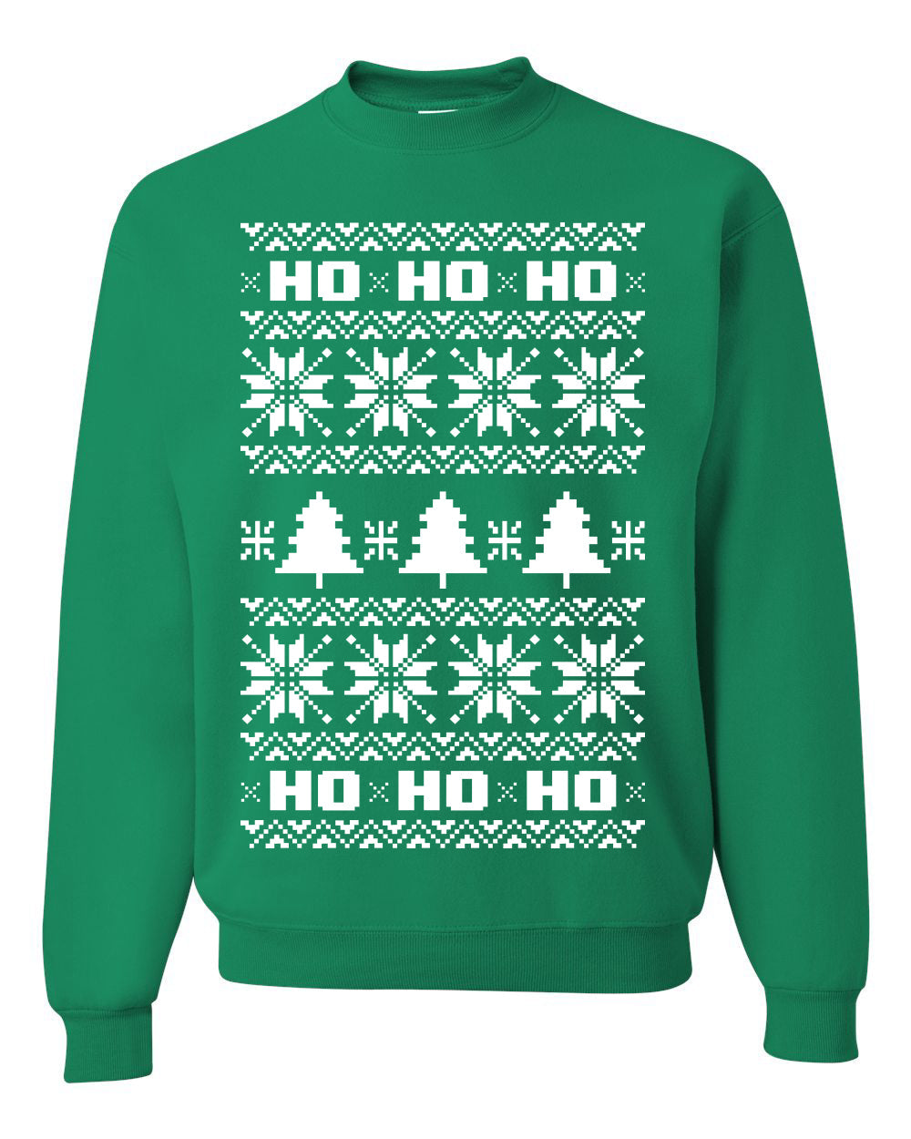 Christmas Ho Ho Ho Ugly Christmas Sweater Unisex Crewneck Sweatshirt
