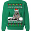 Does Someone Need a Hug? Cute Raccoon Ugly Christmas Sweater Crewneck Sweatshirt