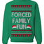 Forced Family Fun, Xmas Holiday Funny Ugly Christmas Sweater Crewneck Sweatshirt