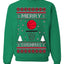 Merry Swishmas Basketball Sports Ugly Christmas Sweater Crewneck Sweatshirt