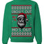 Snow's Out Hos Out | Funny Santa Claus Ugly Christmas Sweater Crewneck Sweatshirt