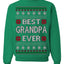 Best Grandpa Ever Classic Winter Holidays Ugly Christmas Sweater Crewneck Sweatshirt