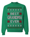 Best Grandma Ever Classic Winter Holidays Ugly Christmas Sweater Crewneck Sweatshirt