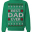 Best Dad Ever Classic Winter Holidays Ugly Christmas Sweater Crewneck Sweatshirt